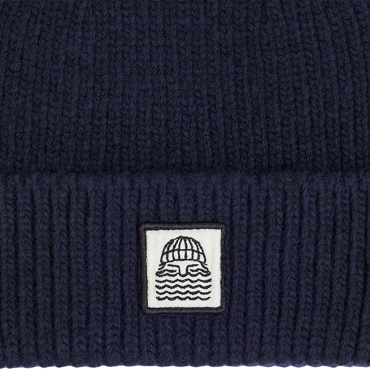 Bask In The Sun To The Sea Beanie Navy Unisex blau